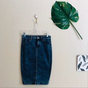 Forever 21 Acid Wash Skirt